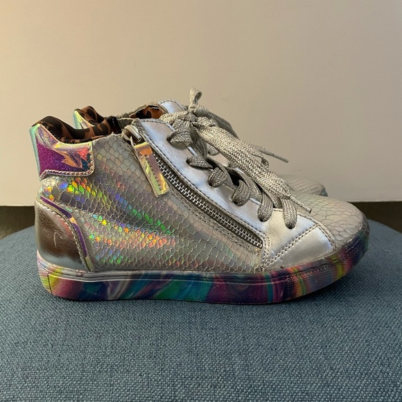 STEVE MADDEN High Top Sneakers Girl size 4 - Picture 3 of 13
